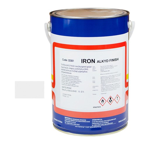 IRON ALKYD FINISH ΒΕΡΝΙΚΟΧΡΩΜΑ ΛΕΥΚΟ RAL-9003 4lt MAT