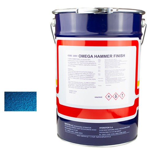OMEGA HAMMER FINISH ΣΦΥΡΗΛΑΤΟ ΣΚΟΥΡΟ ΜΠΛΕ-803 20lt