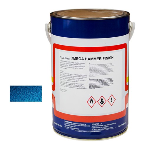 OMEGA HAMMER FINISH ΣΦΥΡΗΛΑΤΟ ΣΚΟΥΡΟ ΜΠΛΕ-803 4lt