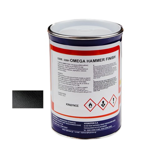 OMEGA HAMMER FINISH ΣΦΥΡΗΛΑΤΟ ΜΑΥΡΟ-805 0,75lt