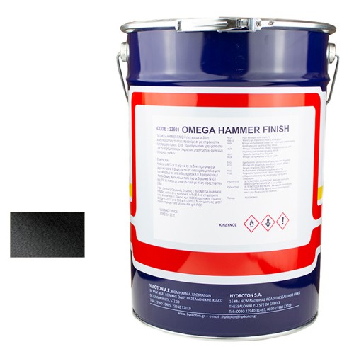 OMEGA HAMMER FINISH ΣΦΥΡΗΛΑΤΟ ΜΑΥΡΟ-805 20lt