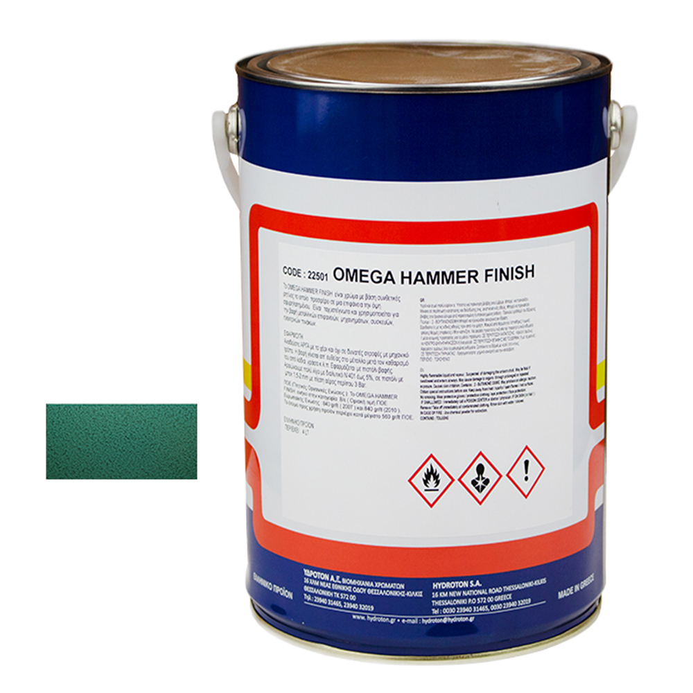 OMEGA HAMMER FINISH ΣΦΥΡΗΛΑΤΟ ΠΡΑΣΙΝΟ-806 4lt