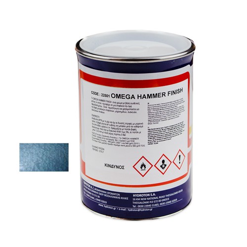 OMEGA HAMMER FINISH ΣΦΥΡΗΛΑΤΟ ΑΝΟΙΧΤΟ ΜΠΛΕ-807 0,75lt