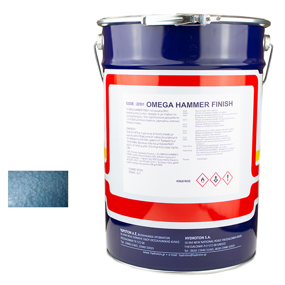 OMEGA HAMMER FINISH ΣΦΥΡΗΛΑΤΟ ΑΝΟΙΧΤΟ ΜΠΛΕ-807 20lt