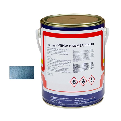 OMEGA HAMMER FINISH ΣΦΥΡΗΛΑΤΟ ΑΝΟΙΧΤΟ ΜΠΛΕ-807 2,5lt