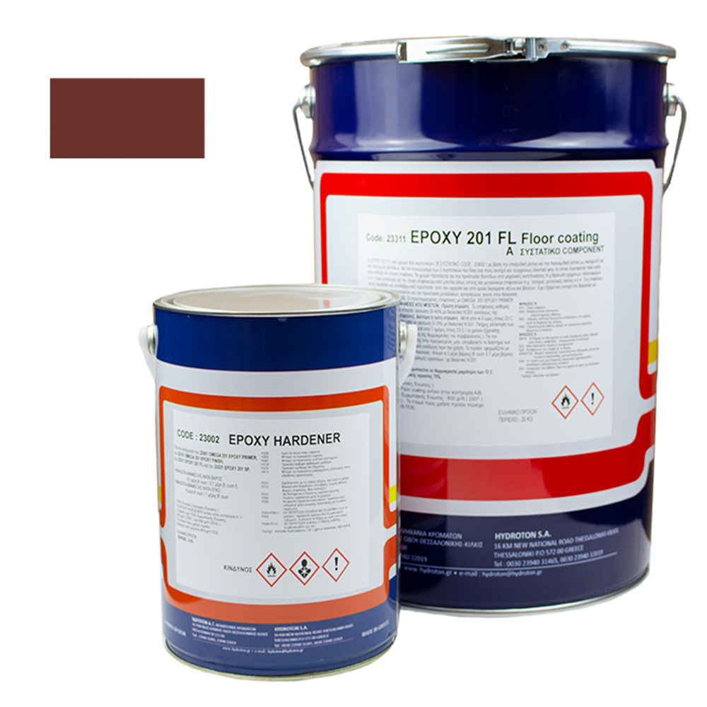 EPOXY 201 FL (Floor coating) ΕΠΟΞΕΙΔΙΚΟ ΧΡΩΜΑ ΔΑΠΕΔΩΝ ΚΕΡΑΜΙΔΙ 23,5Kg