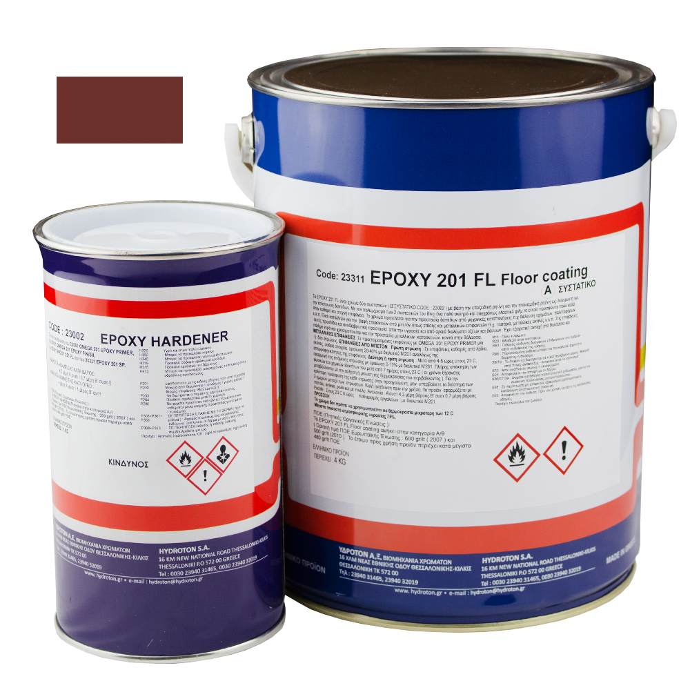 EPOXY 201 FL (Floor coating) ΕΠΟΞΕΙΔΙΚΟ ΧΡΩΜΑ ΔΑΠΕΔΩΝ ΚΕΡΑΜΙΔΙ 5,05Kg