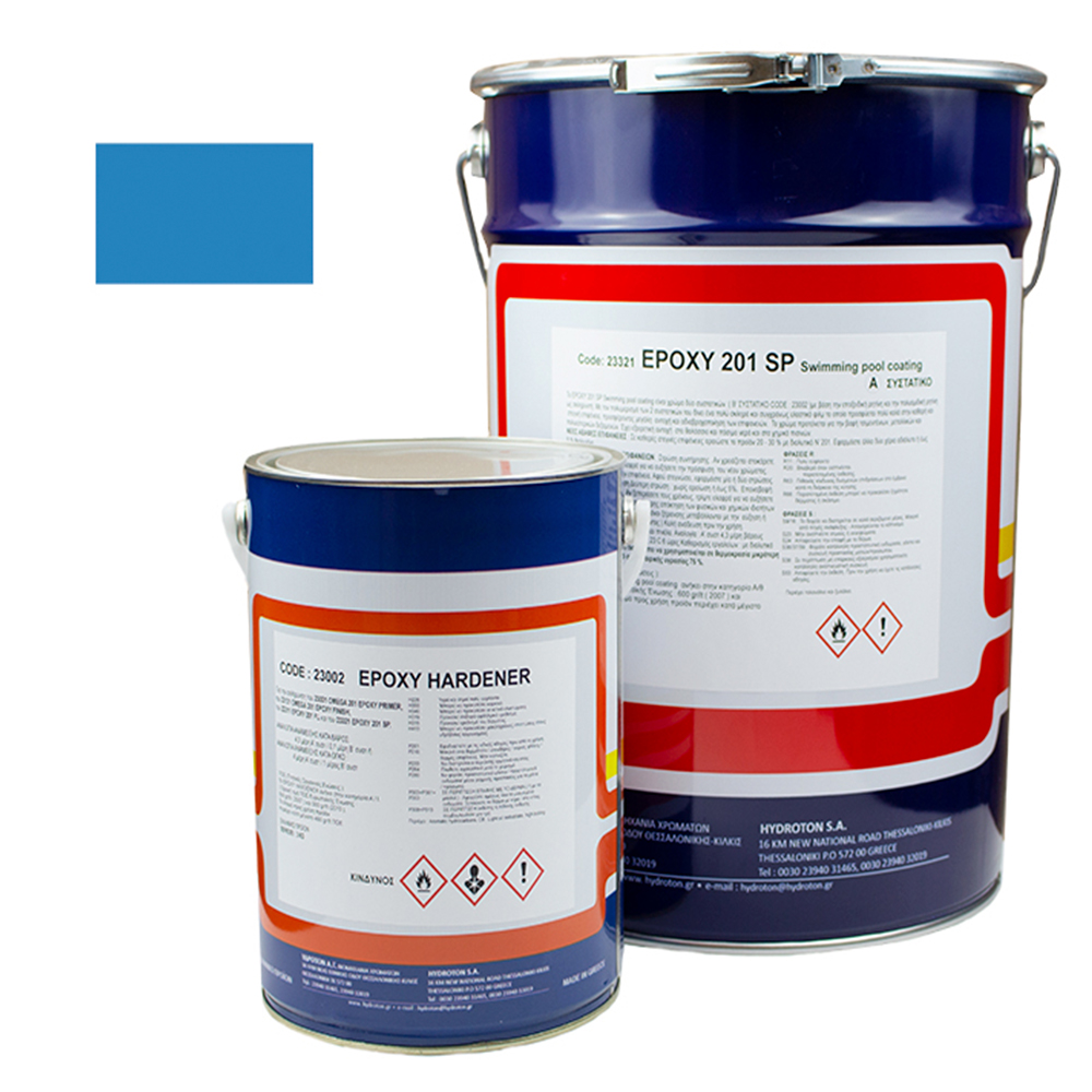 EPOXY 201 SP (Swimming pool coating) ΕΠΟΞΕΙΔΙΚΟ ΧΡΩΜΑ ΠΙΣΙΝΑΣ ΓΑΛΑΖΙΟ 23Kg