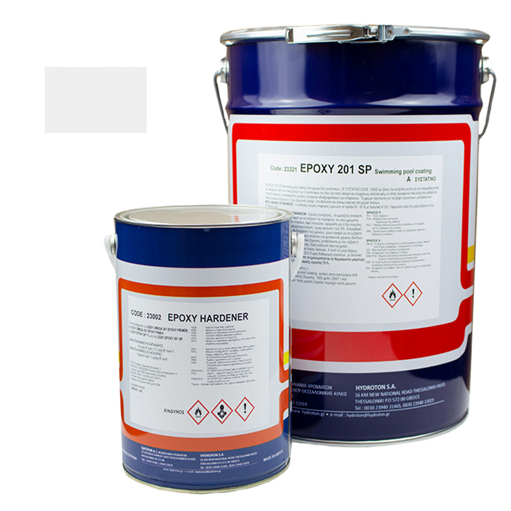 EPOXY 201 SP (Swimming pool coating) ΕΠΟΞΕΙΔΙΚΟ ΧΡΩΜΑ ΠΙΣΙΝΑΣ ΛΕΥΚΟ 23Kg