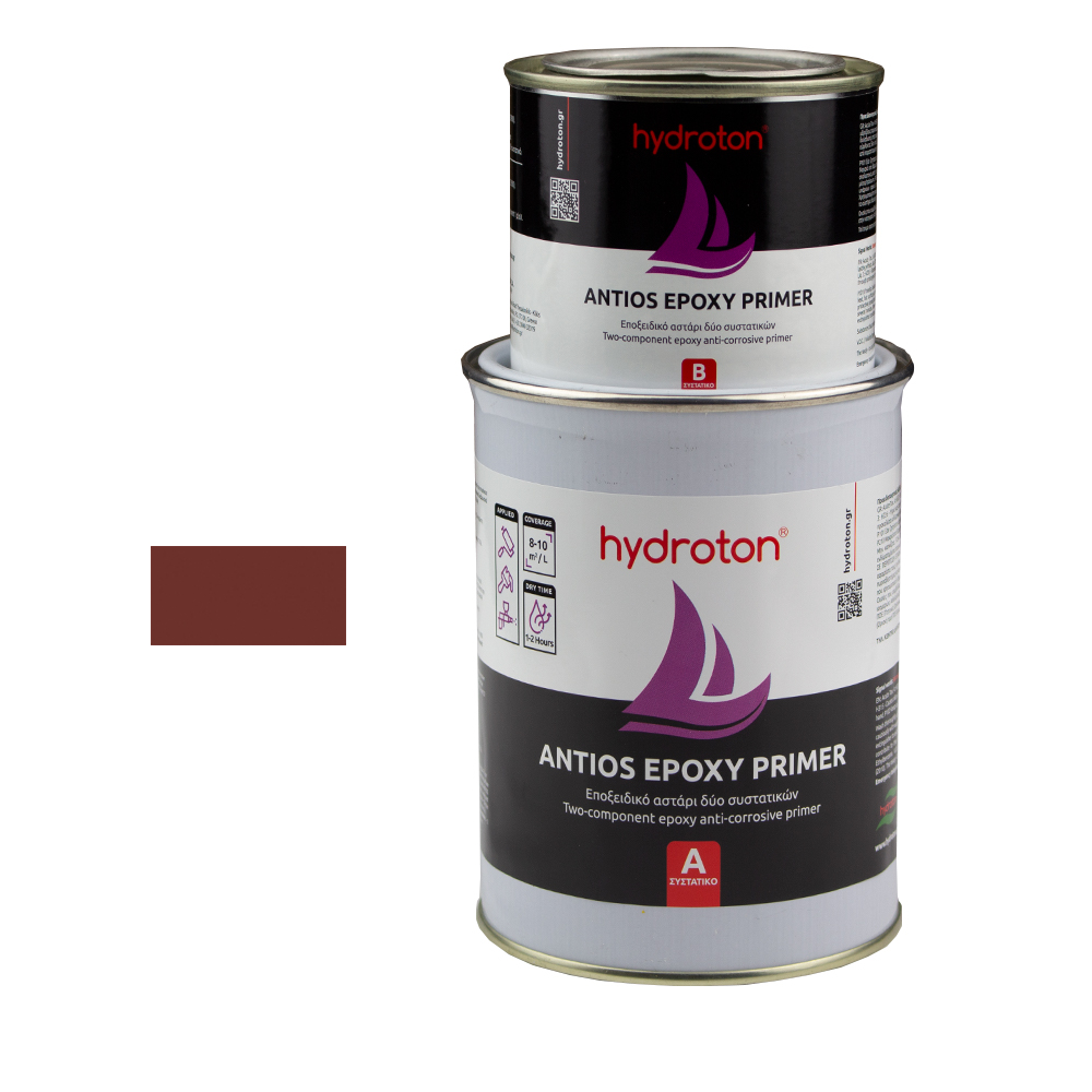 ANTIOS EPOXY PRIMER ΑΝΤΙΟΣΜΩΤΙΚΟ ΕΠΟΞΕΙΔΙΚΟ ΑΣΤΑΡΙ ΚΕΡΑΜΙΔΙ 0,75lt