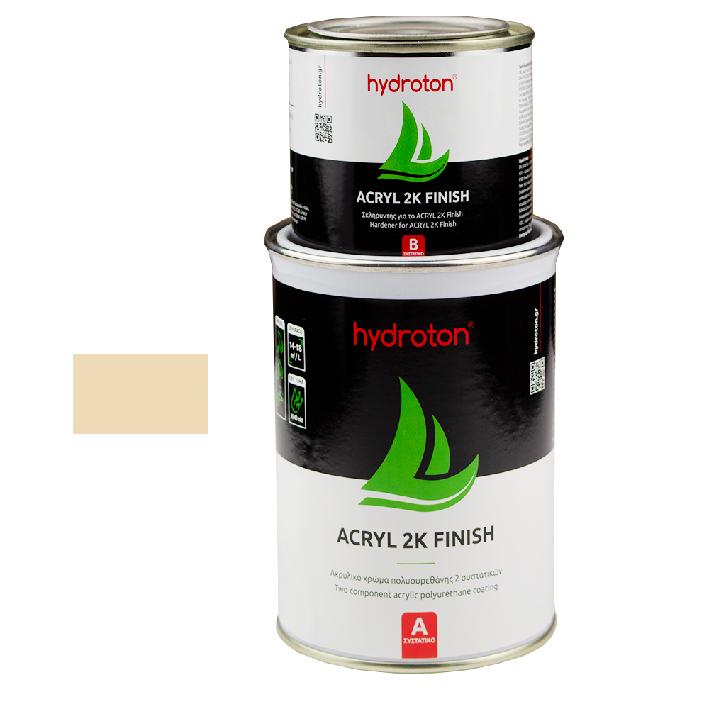 ACRYL 2K FINISH ΑΚΡΥΛΙΚΟ ΧΡΩΜΑ ΠΟΛΥΟΥΡΕΘΑΝΗΣ 2 ΣΥΣΤΑΤΙΚΩΝ ΜΠΕΖ RAL-1015 0,937lt ΓΥΑΛΙΣΤΕΡΟ