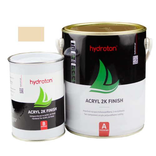 ACRYL 2K FINISH ΑΚΡΥΛΙΚΟ ΧΡΩΜΑ ΠΟΛΥΟΥΡΕΘΑΝΗΣ 2 ΣΥΣΤΑΤΙΚΩΝ ΜΠΕΖ RAL-1015 2,5lt ΓΥΑΛΙΣΤΕΡΟ