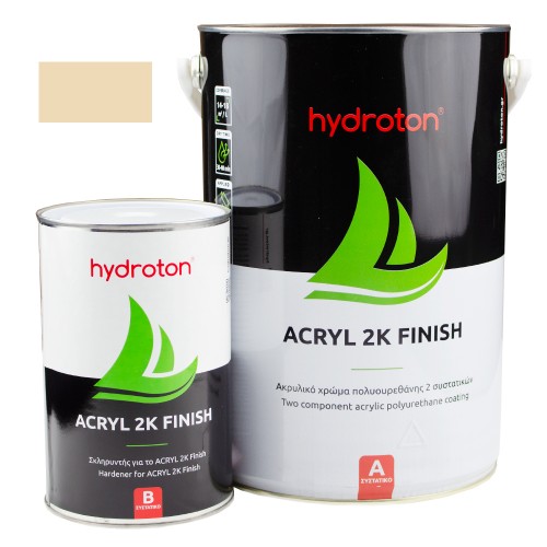 ACRYL 2K FINISH ΑΚΡΥΛΙΚΟ ΧΡΩΜΑ ΠΟΛΥΟΥΡΕΘΑΝΗΣ 2 ΣΥΣΤΑΤΙΚΩΝ ΜΠΕΖ RAL-1015 5lt ΓΥΑΛΙΣΤΕΡΟ
