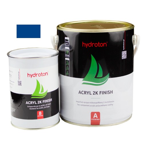 ACRYL 2K FINISH ΑΚΡΥΛΙΚΟ ΧΡΩΜΑ ΠΟΛΥΟΥΡΕΘΑΝΗΣ 2 ΣΥΣΤΑΤΙΚΩΝ ΜΠΛΕ RAL-5005 2,5lt ΓΥΑΛΙΣΤΕΡΟ