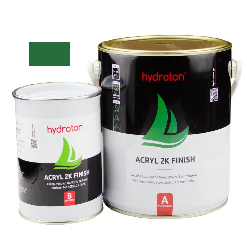 ACRYL 2K FINISH ΑΚΡΥΛΙΚΟ ΧΡΩΜΑ ΠΟΛΥΟΥΡΕΘΑΝΗΣ 2 ΣΥΣΤΑΤΙΚΩΝ ΠΡΑΣΙΝΟ RAL-6001 2,5lt ΓΥΑΛΙΣΤΕΡΟ