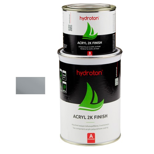 ACRYL 2K FINISH ΑΚΡΥΛΙΚΟ ΧΡΩΜΑ ΠΟΛΥΟΥΡΕΘΑΝΗΣ 2 ΣΥΣΤΑΤΙΚΩΝ ΓΚΡΙ RAL-7040 0,937lt ΓΥΑΛΙΣΤΕΡΟ