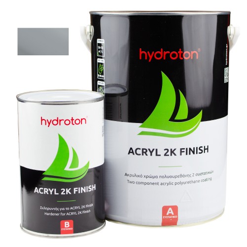 ACRYL 2K FINISH ΑΚΡΥΛΙΚΟ ΧΡΩΜΑ ΠΟΛΥΟΥΡΕΘΑΝΗΣ 2 ΣΥΣΤΑΤΙΚΩΝ ΓΚΡΙ RAL-7040 5lt ΓΥΑΛΙΣΤΕΡΟ