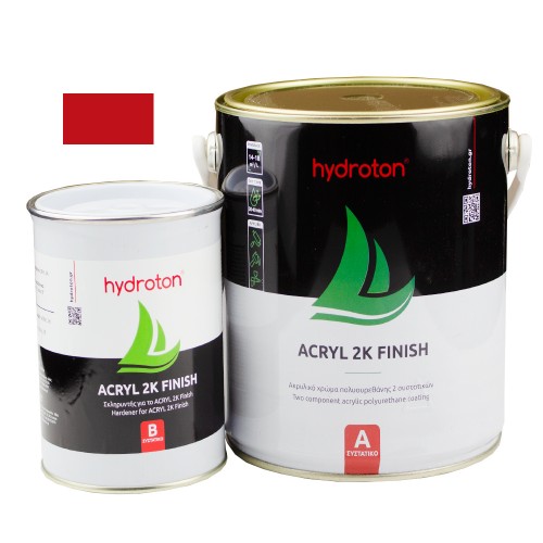 ACRYL 2K FINISH ΑΚΡΥΛΙΚΟ ΧΡΩΜΑ ΠΟΛΥΟΥΡΕΘΑΝΗΣ 2 ΣΥΣΤΑΤΙΚΩΝ ΚΟΚΚΙΝΟ RAL-3020 2,5lt ΓΥΑΛΙΣΤΕΡΟ