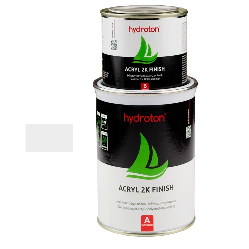 ACRYL 2K FINISH ΑΚΡΥΛΙΚΟ ΧΡΩΜΑ ΠΟΛΥΟΥΡΕΘΑΝΗΣ 2 ΣΥΣΤΑΤΙΚΩΝ ΛΕΥΚΟ RAL-9003 0,937lt ΓΥΑΛΙΣΤΕΡΟ