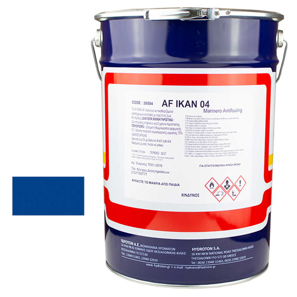 AF IKAN 04 MARINERO ANTIFOULING ΥΦΑΛΟΧΡΩΜΑ (ΜΟΥΡΑΒΙΑ) ΜΠΛΕ 20lt