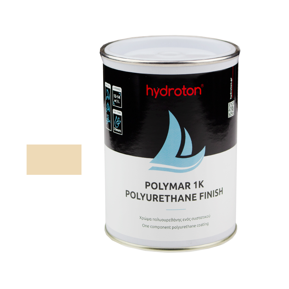 POLYMAR 1K POLYURETHANE FINISH ΧΡΩΜΑ ΠΟΛΥΟΥΡΕΘΑΝΗΣ ΜΠΕΖ RAL-1015 0,75lt ΓΥΑΛΙΣΤΕΡΟ