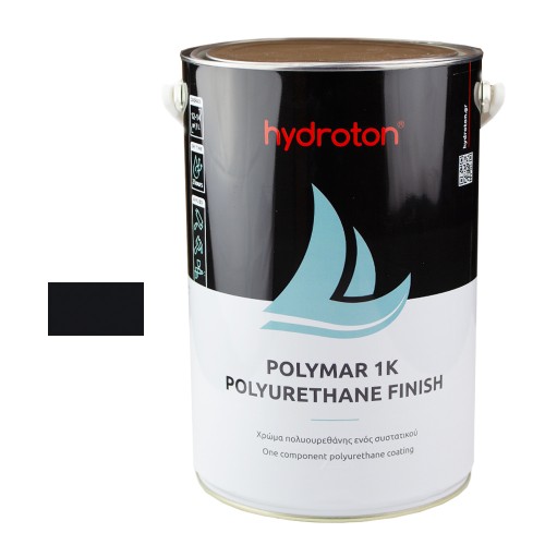 POLYMAR 1K POLYURETHANE FINISH ΧΡΩΜΑ ΠΟΛΥΟΥΡΕΘΑΝΗΣ ΜΑΥΡΟ RAL-9005 5lt ΓΥΑΛΙΣΤΕΡΟ