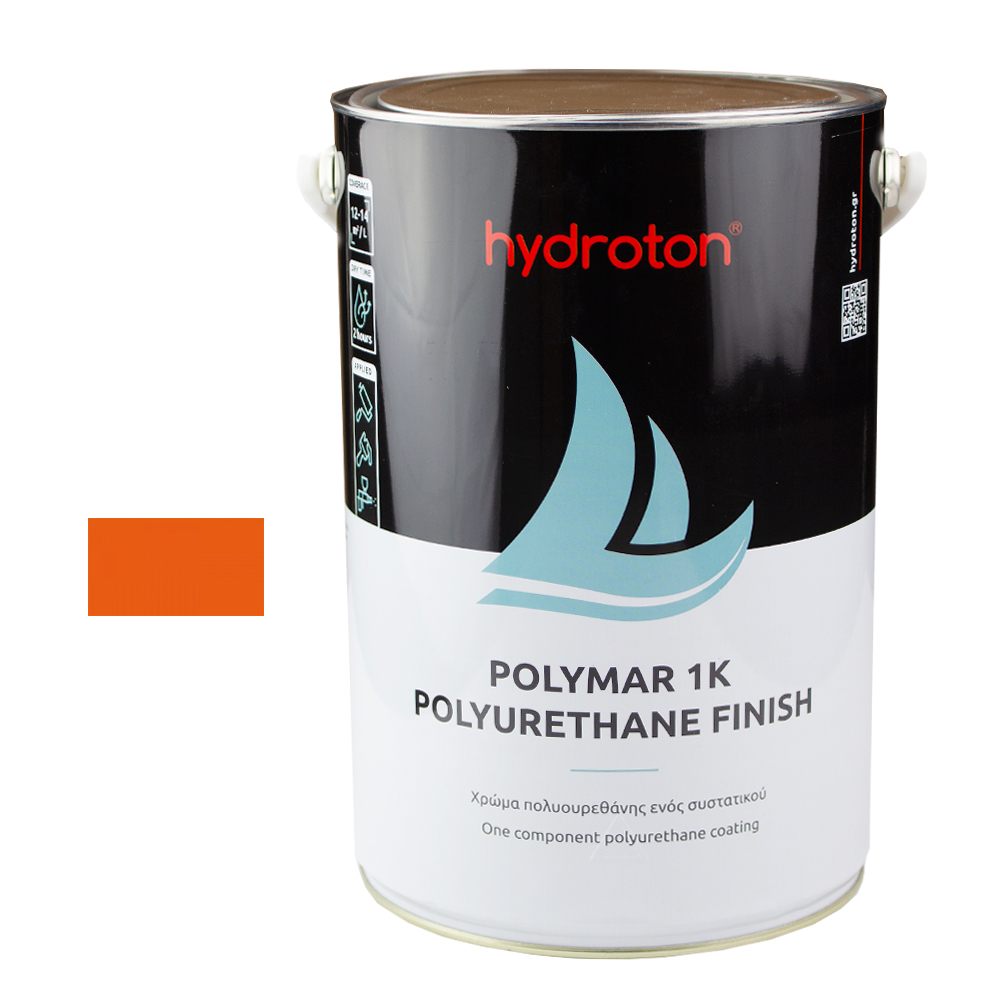 POLYMAR 1K POLYURETHANE FINISH ΧΡΩΜΑ ΠΟΛΥΟΥΡΕΘΑΝΗΣ ΠΟΡΤΟΚΑΛΙ RAL-2004 5lt ΓΥΑΛΙΣΤΕΡΟ