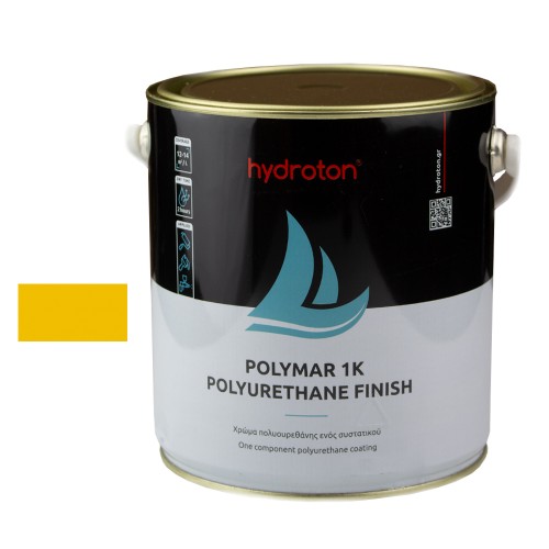 POLYMAR 1K POLYURETHANE FINISH ΧΡΩΜΑ ΠΟΛΥΟΥΡΕΘΑΝΗΣ ΚΙΤΡΙΝΟ RAL-1023 2,5lt ΓΥΑΛΙΣΤΕΡΟ