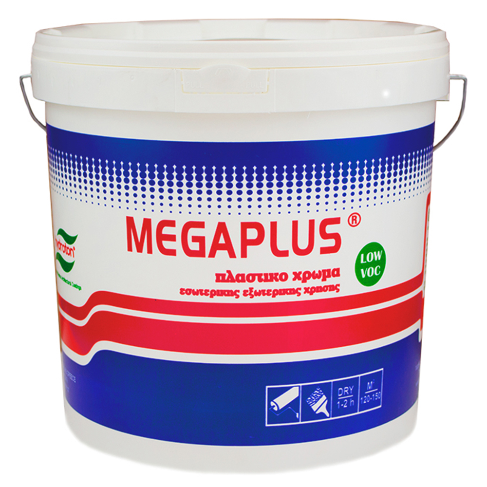 MEGAPLUS EMULSION PAINT ΠΛΑΣΤΙΚΟ ΛΕΥΚΟ 10lt