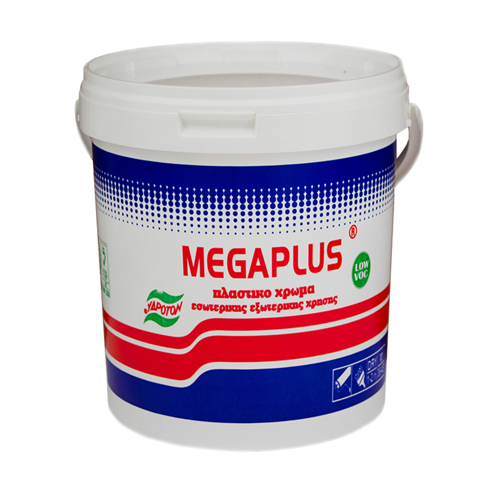 MEGAPLUS EMULSION PAINT ΠΛΑΣΤΙΚΟ ΛΕΥΚΟ 3lt