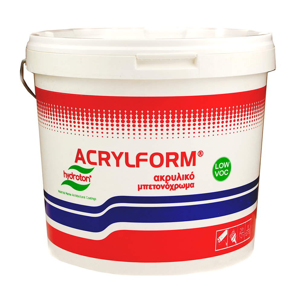 ACRYLFORM ACRYLIC EMULSION PAINT ΤΣΙΜΕΝΤΟΧΡΩΜΑ ΛΕΥΚΟ 10lt