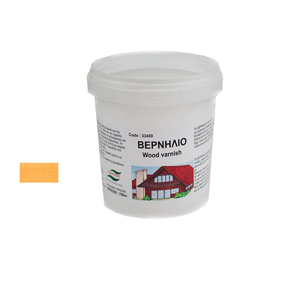 VERNILIO No 3 ΒΕΡΝΙΚΙ ΞΥΛΟΥ ΝΕΡΟΥ ΓΥΑΛΙΣΤΕΡΟ ΠΕΥΚΟ 0.75lt