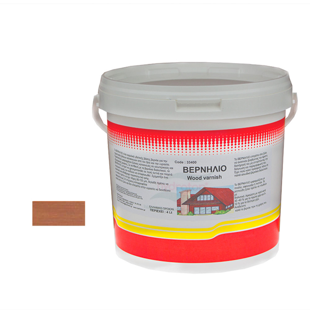 VERNILIO No 5 ΒΕΡΝΙΚΙ ΞΥΛΟΥ ΝΕΡΟΥ ΓΥΑΛΙΣΤΕΡΟ ΚΑΡΥΔΙΑ 4lt